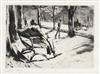 LESSER URY Group of 4 drypoints.